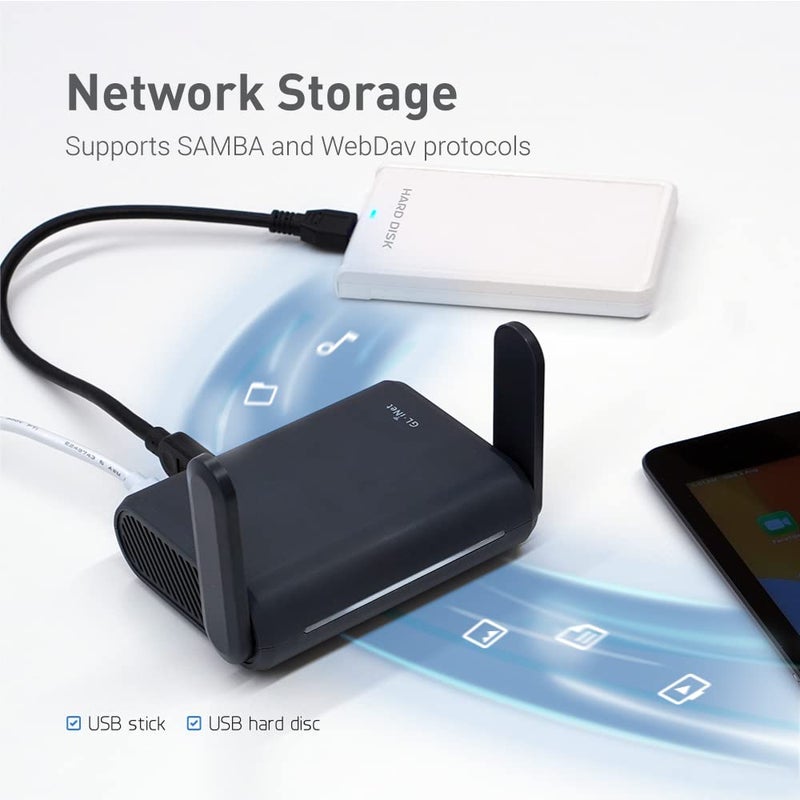 GL.iNet GL-A1300 Pocket VPN Travel Router - Portable Wi-Fi Router for Travel, Easy to Set up, Connect to Public & Hotel Wi-Fi login Page - Image 5